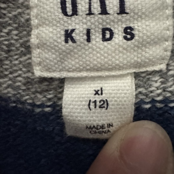 Gap Kids Sweater‎ Multicolor Striped Kid's Size XL (12) - Picture 4 of 8